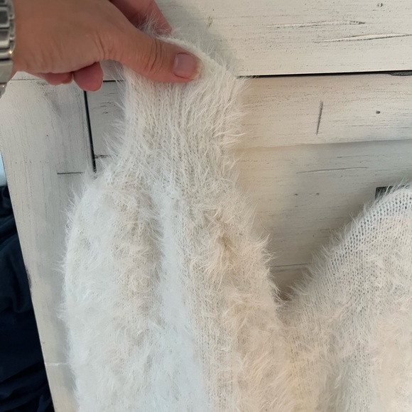 London Kaye eyelash scoop neck pull over sweater medium - Picture 5 of 6